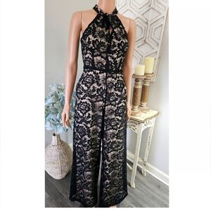 NWT Black Lace Jumpsuit